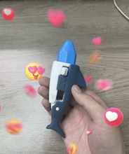 大鲨笔蜡笔头鲨鱼笔萝卜鲨鱼萝卜笔小刀3D重力打印萝卜刀解压玩具