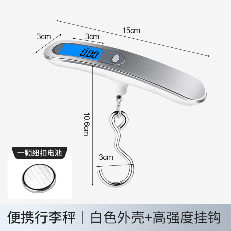Escala electrónica al por mayor Mini Escala electrónica portátil escala portátil 50kg báscula de equipaje escala de peso de alimentos