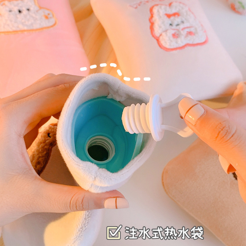 芸青オリジナルのぬいぐるみ湯たんぽかわいい灌水防爆学生は湯たんぽを取り外してアニメ注水して手を温める|undefined