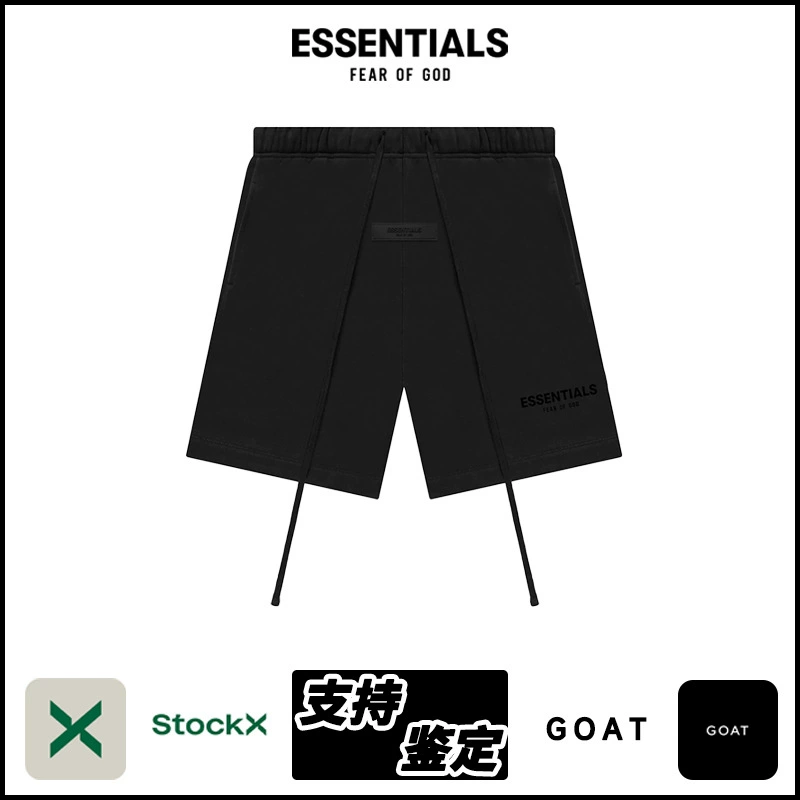 ESSENTIALS SS22 Sweatshort спортивные повседневные шорты с флокированием, пятикарманные шорты для мужчин и женщин