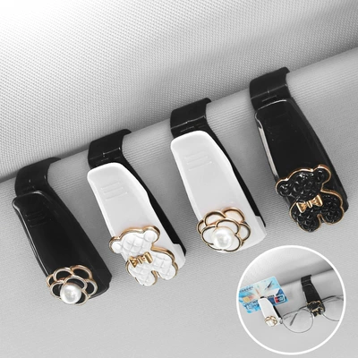clip car sunglasses bracket sun | Car Glasses Clip/Bill Clip