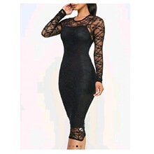 P 49662 Sexy Hollow Out Bodycon Dress �Ը��ο�����ȹ �羳��