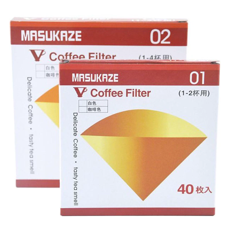 Оптовая прямые продажи сырой древесной массы конус кофе фильтр бумага V01102 мокко горшок падение льда фильтровальная бумага
