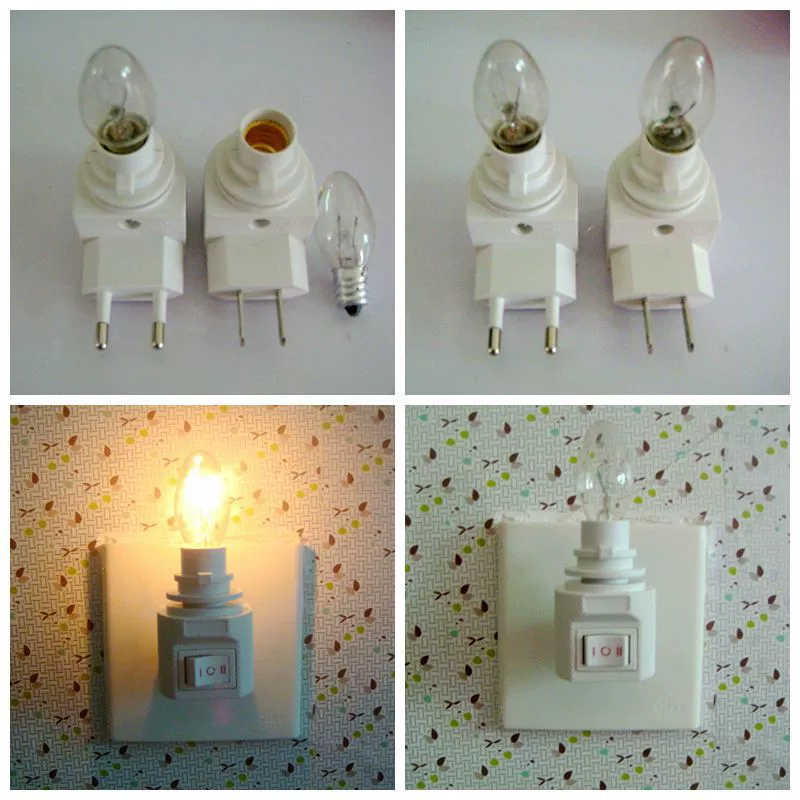 LED-разноцветная розетка, ночник, аксессуары, лампа