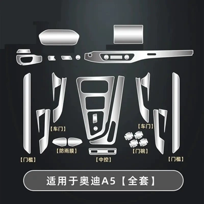 Car interior film, Protective Film A5 Center Console - 20-25-models-a5-full-set-of-interior-film-please-note-the-model-year-when-placing-an-order