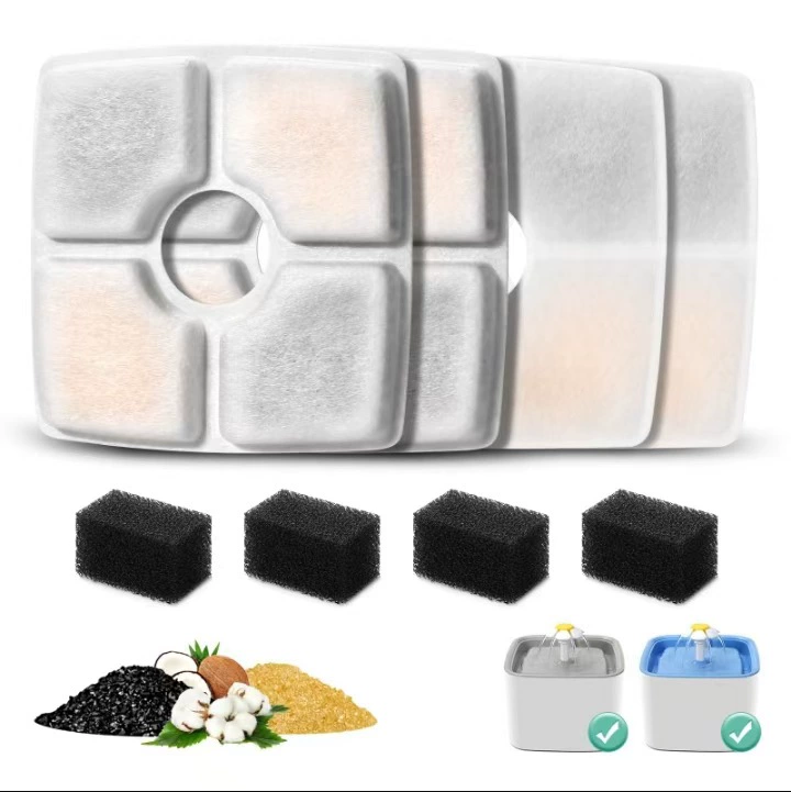 Популярный фильтрующий элемент диспенсера для воды для кошек Amazon, бесшумный интеллектуальный тихий диспенсер для воды, автоматическая очистка для домашних собак