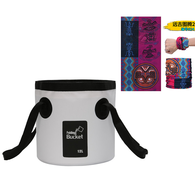 新型手提げ旅行袋釣り桶折り畳みバケツバッグ屋外便利旅行洗車バケツ屋外防水袋