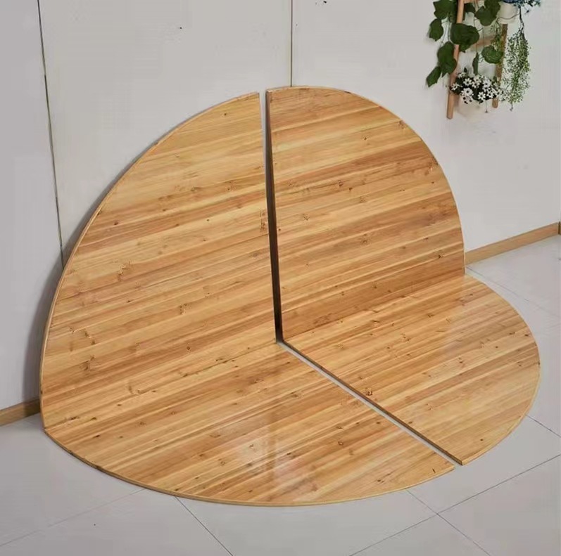 Fábrica directa de hoteles de madera maciza doméstica mesa redonda 10 personas 15 personas 20 personas sala de baile plegable mesa de comedor redonda gira