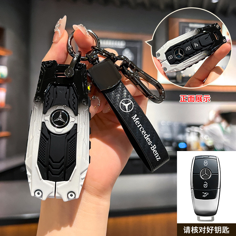 스타일 A [Heavy Duty - 탄소섬유 롱 버클] - 흑백 그라데이션