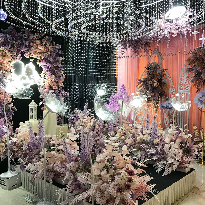 Хрустальная дорога, большой фонарь, свадебный реквизит, акриловые свадьбы, сцена, приветственная цветочная дорога, напольные украшения