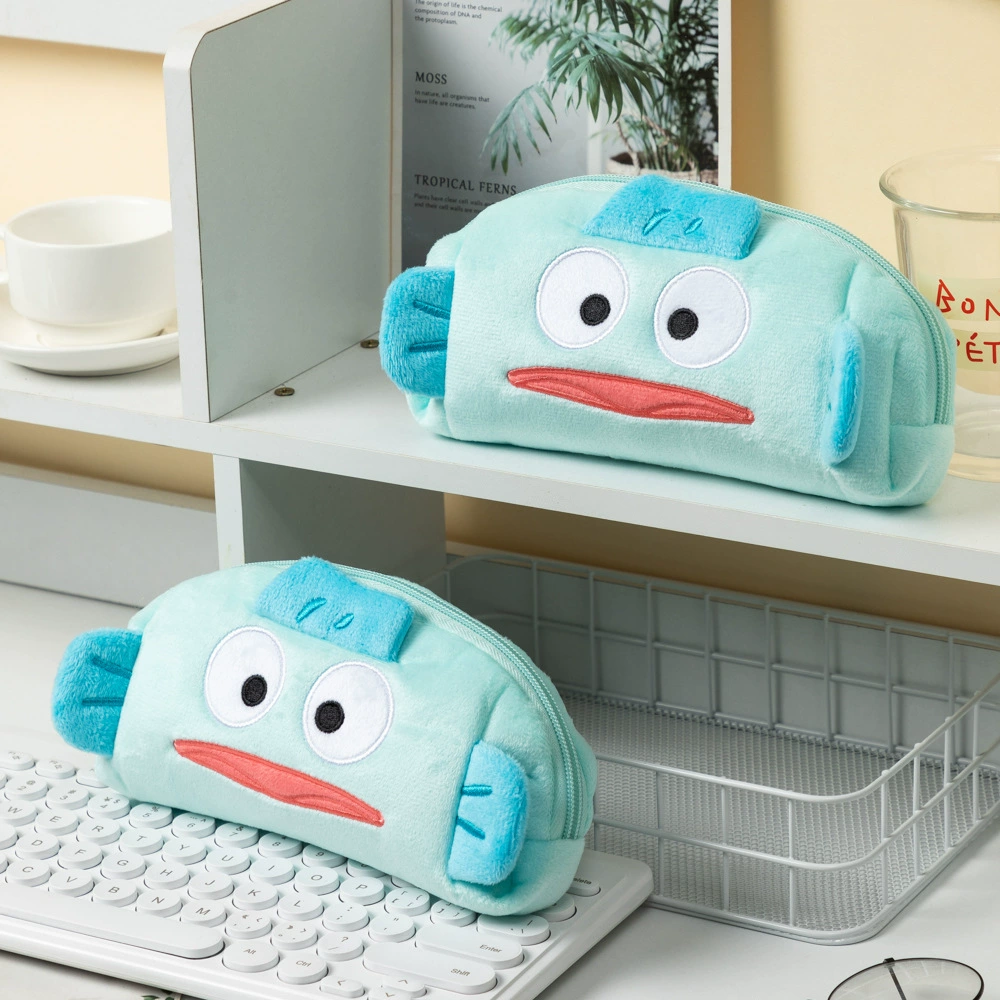 Plush Pencil Case Shida, capacious student organizer, 21.5×12.5×3 cm