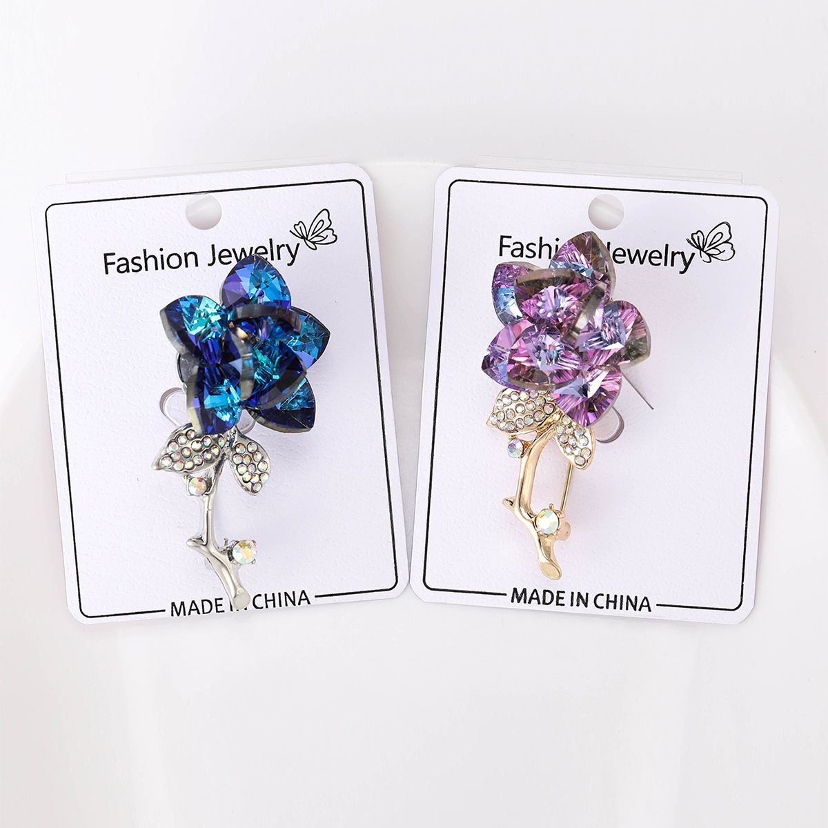 23g Weight Rhinestones Inlay Material Elegant Streetwear Pin Flower Alloy Rhinestones Women's Brooches