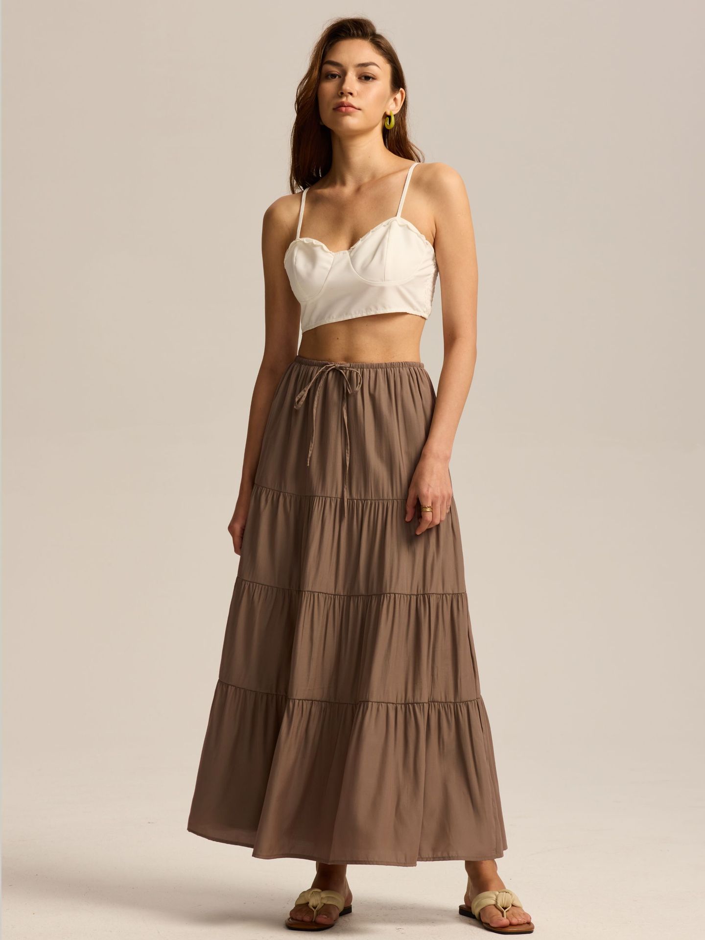 Women's A-Line Skirt Casual Simple Style Solid Color Maxi Long Dress Casual Daily display picture 35