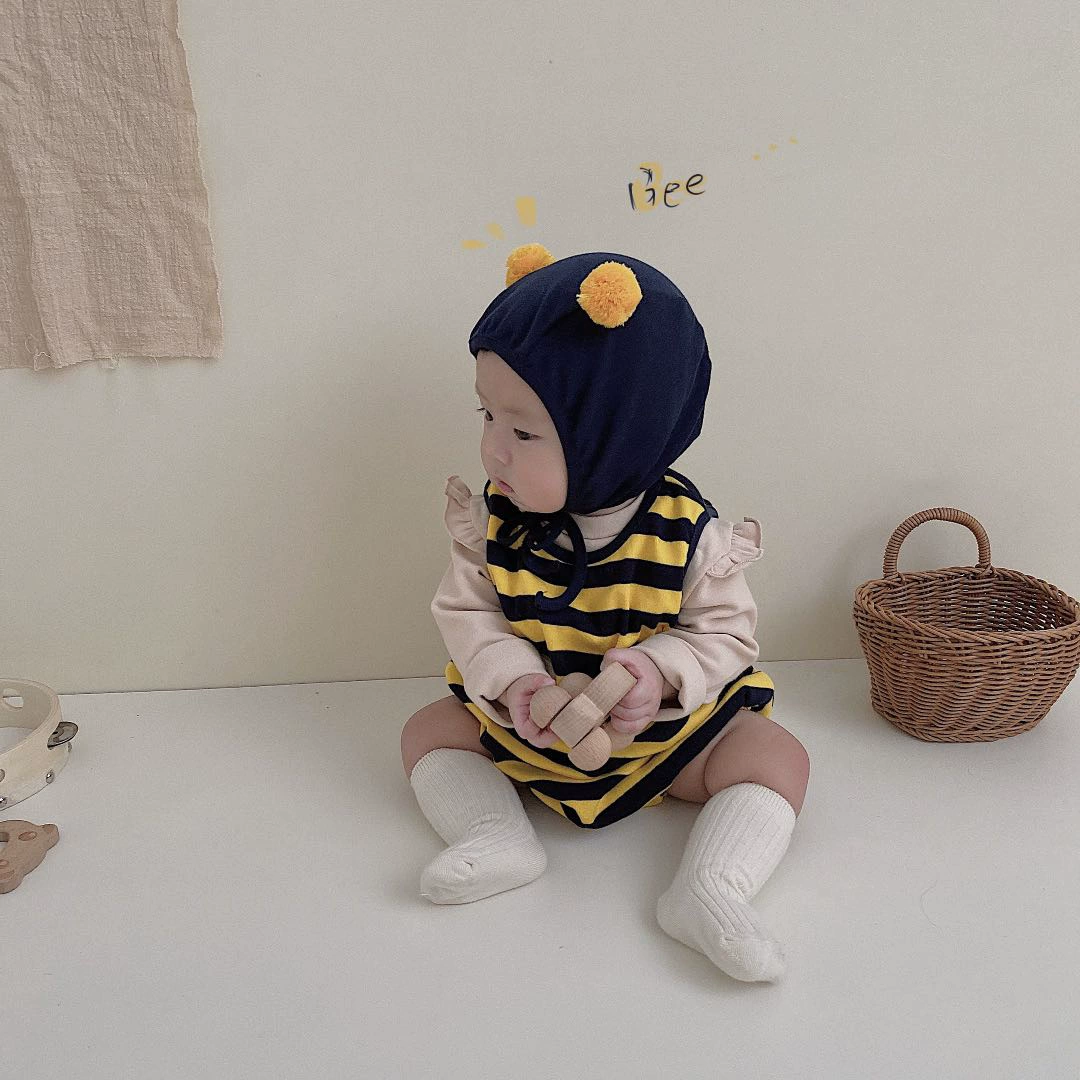 Детская одежда в стиле Ins, новинка весны 2020, комбинезон с маленькой пчелкой, детская сумка для прогулок, пердежная одежда