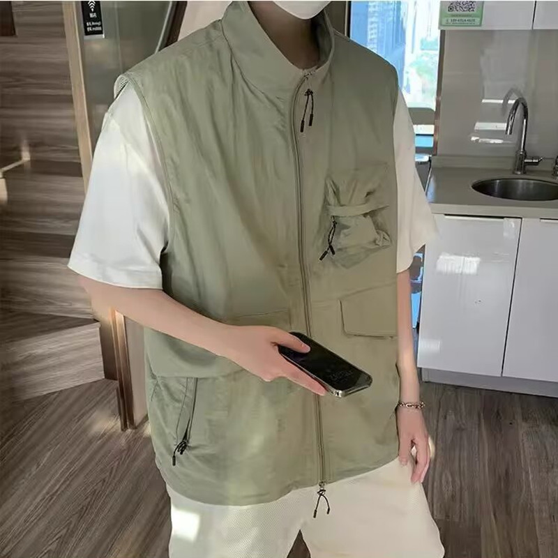 Japanese quick dry summer sports breathable thin vest sleevless