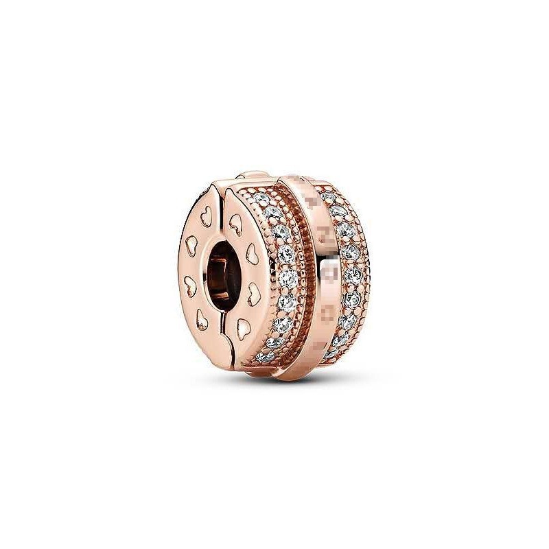 Panjiadora 925 スターリングシルバー固定クリップバックルゴールデン太陽固定バックルビーズブレスレット DIY アクセサリー|undefined
