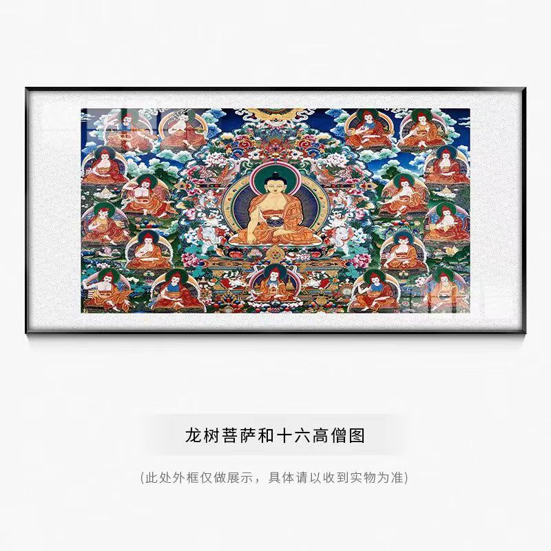 大威德金刚挂画三世佛唐卡装饰画佛堂客厅书房释迦牟尼藏式佛壁画|undefined