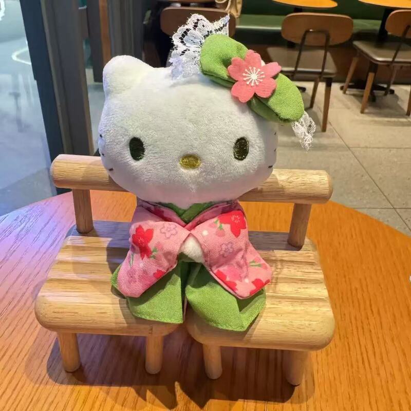 京都抹茶桜限定着物ハローキティ日本製人形ハローキティぬいぐるみバッグペンダントキーホルダー|undefined