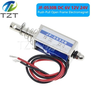 Through-Pull Electromagnet Jf-0530B 6V 12V 24Vdc Dc Electromagnet Frame Small Electromagnet