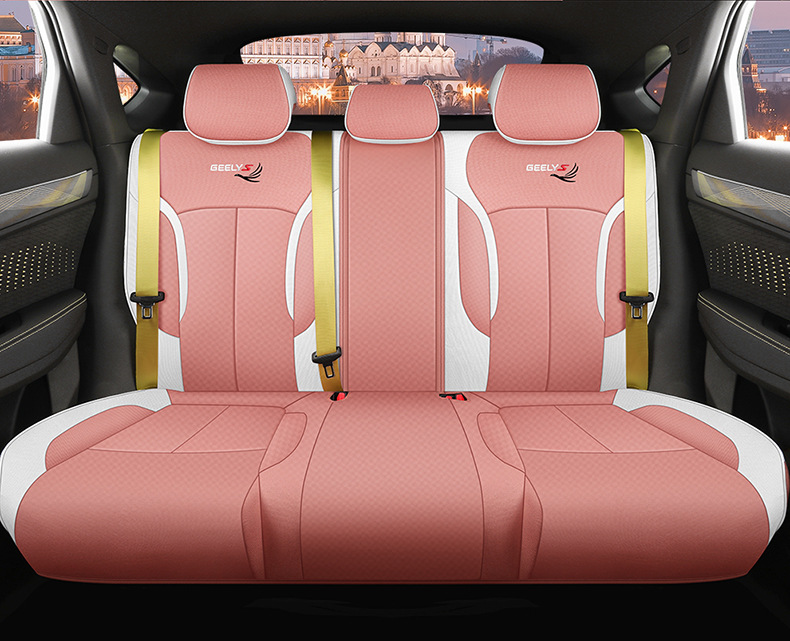 Dedicated to Geely Xingrui car seat cover four seasons universal cushion summer Breathable linen all-inclusive cartoon seat cover