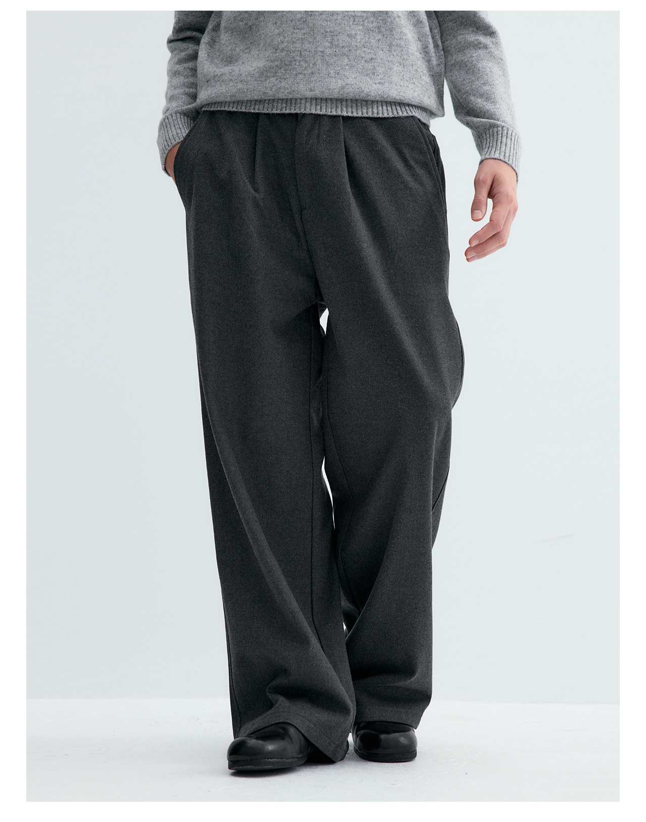 UNF Straight-Leg Drape Trousers