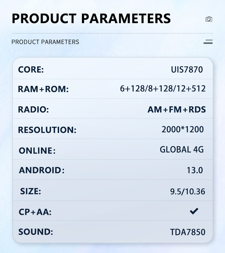 Wholesale factory direct sales fangyitong UIS7870 Android 12+512g car 2K Universal central control navigation