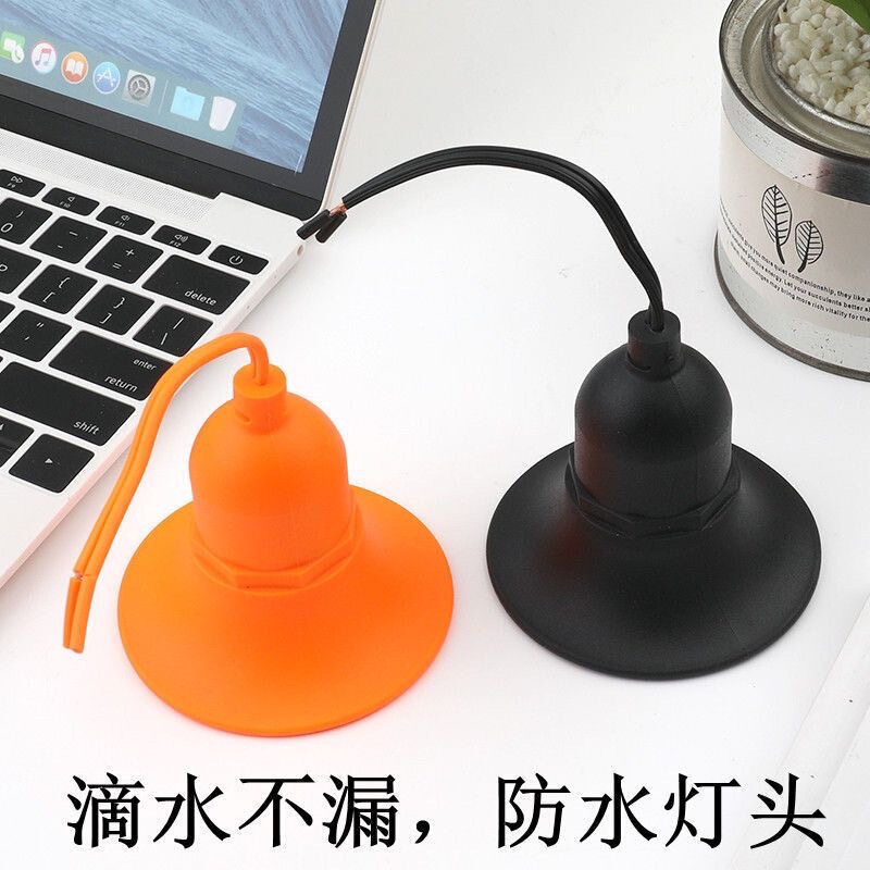 防水ランプホルダー e27 ネジランプホルダー LED 電球ヘッドホーンネジパターン防爆および落下防止屋外ランプホルダー|undefined