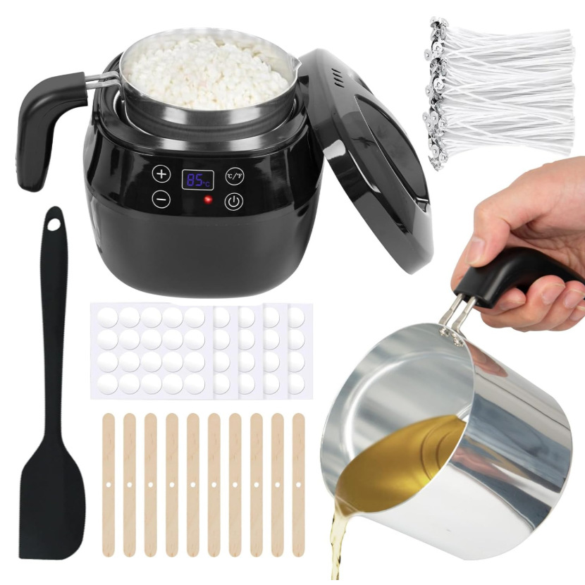 电动蜡熔炉蜡烛套餐 熔蜡快速均匀 大豆蜡蜂蜡通用 制作工具套装