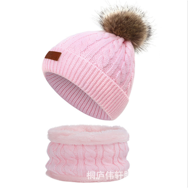 Demi-season universal winter keep warm solid color knitted hat