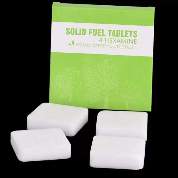 Solid Alcohol Block Fuel Burn-Resistant Charcoal Burning Block Ignite Ignition Aid Block Fire Aid Burning Paraffin 4 Tablets