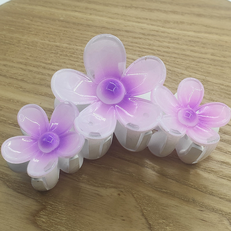 国境を越えたアマゾンの卵の花がグラデーションの花のキャンディー色の紫荊花の後頭部をつかんでサメの花を挟んで髪を伸ばします。|undefined