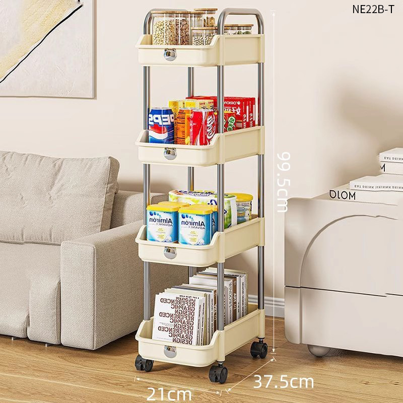 NE22B-샌드위치 수납선반 21cm 4단