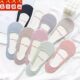 Boat socks ladies summer all-match thin invisible socks odor-proof with summer shallow mouth silicone non-slip short socks tide