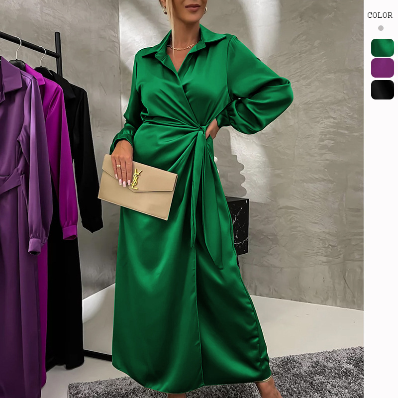 Demi-season long skirt