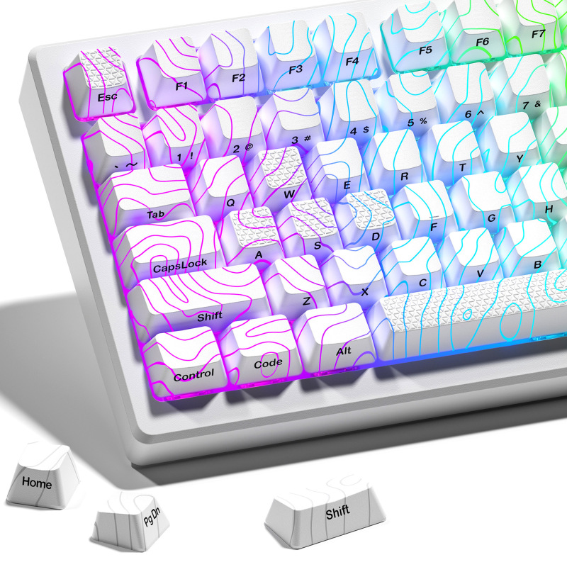 XVX "Contour 2.0" Keycap Ukiyo-e Ice Crack Transparent Keycap Side Engraved IMD Keycap wooting XVX "Contour 2.0" Keycap Ukiyo-e Ice Crack Transparent Keycap Side Engraved IMD Keycap wooting