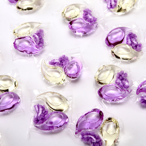 Three-in-One Laundry Detergent Beads with Long-lasting Fragrance Manufacturer Wholesale Strong Stain Remover and Cleaner Three-Compartment Laundry Detergent Beads