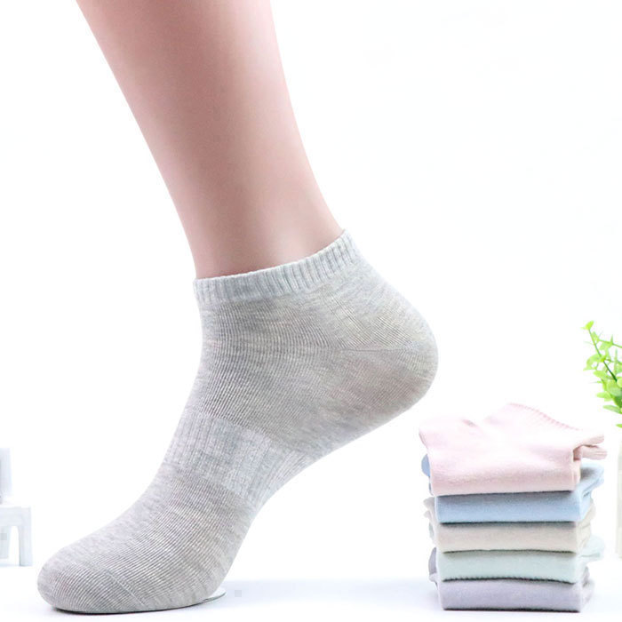 Socks women's socks low waist ankle socks sports casual durable cotton thread deodorant socks sweat-absorbent breathable thin women's socks