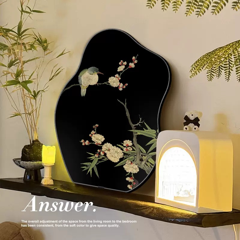 Magpie Figure Desktop Swing Painting Antique Living Room Swing Decorative Painting Advanced Sense Retro Style Hanging Painting Hallway Cabinet Ornaments