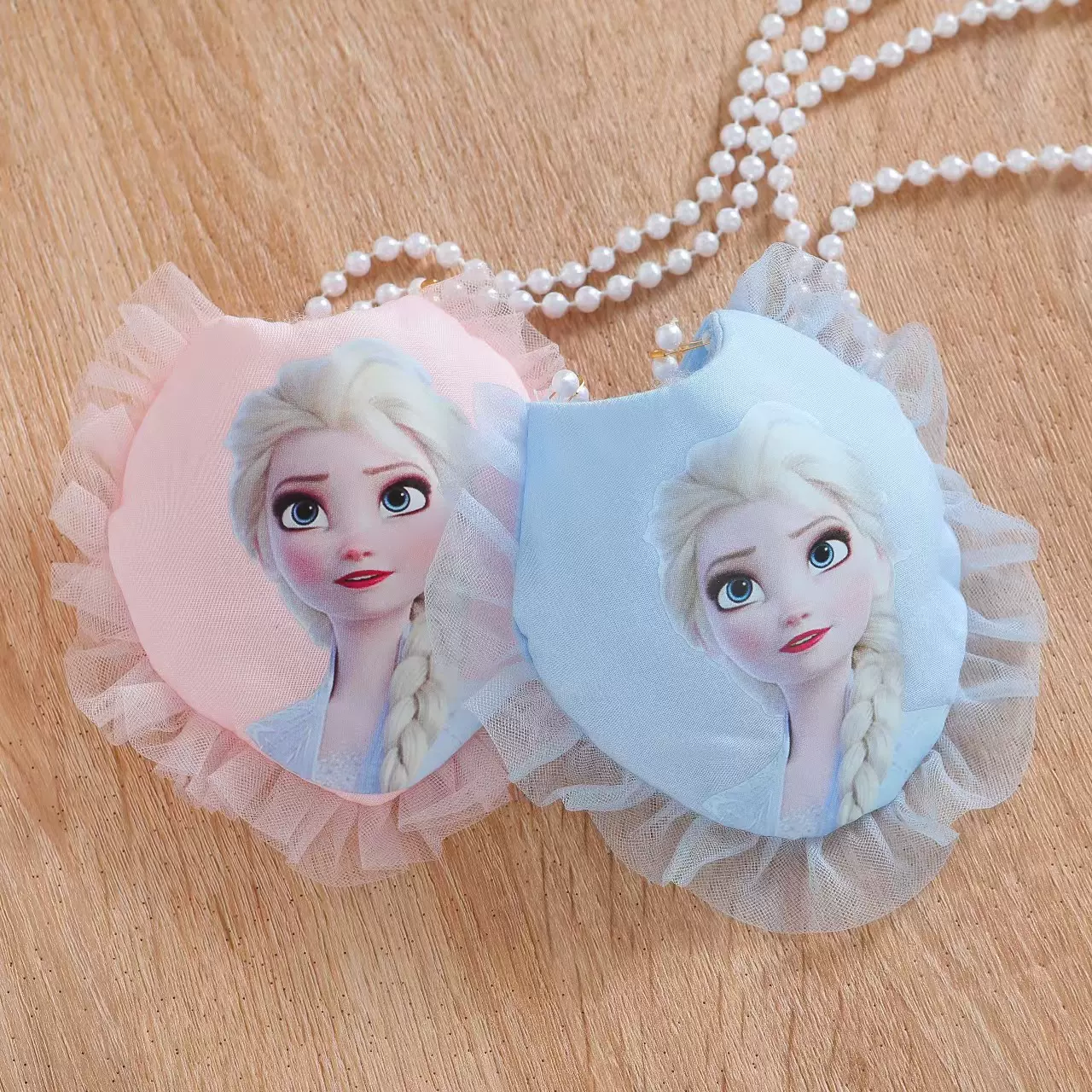 女童爱莎配饰小包包挎包洋气网纱披风冰雪奇缘装饰小女孩包包披风