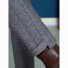 跨境毛呢哈伦裤女秋冬季新款高腰显瘦休闲裤小脚裤烟管裤子女批发