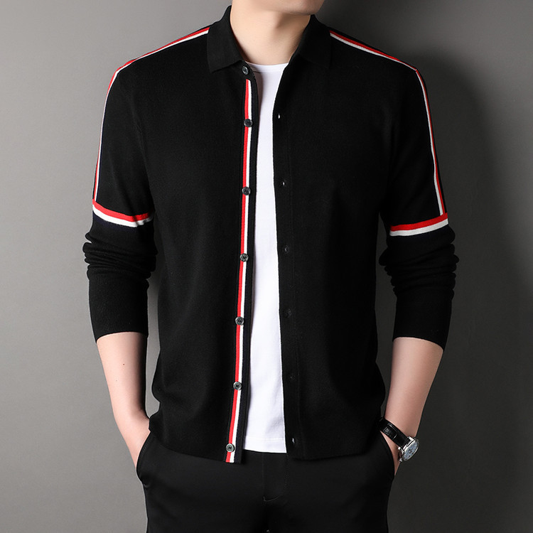 Tomila Meng Spring and Autumn New Men's Wool Cardigan Korean Style Casual Loose Knit Sweater Jacket Men's Clothing Tomila Meng Spring and Autumn New Men's Wool Cardigan Korean Style Casual Loose Knit Sweater Jacket Men's Clothing