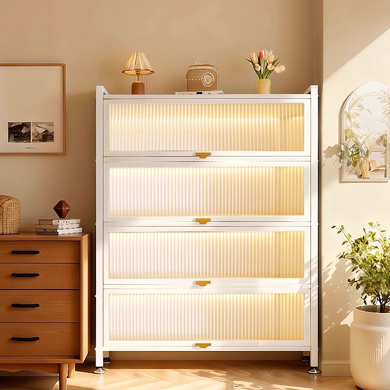 Household Storage Cabinet Steel Storage Cabinet Bedroom Bookcase Living Room Balcony Floor-Standing Multi-Layer Storage Cabinet with Door Iron Cabinet Household Storage Cabinet Steel Storage Cabinet Bedroom Bookcase Living Room Balcony Floor-Standing Multi-Layer Storage Cabinet with Door Iron Cabinet