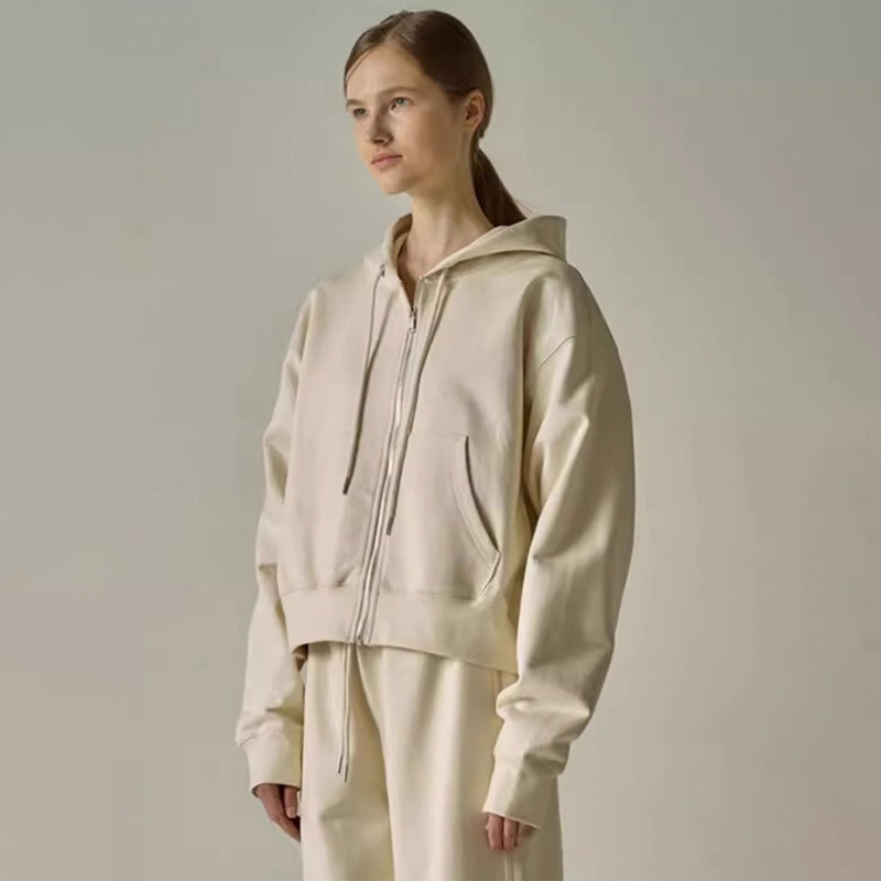 Faca*E Patte*N 2025 Spring and Autumn New Zipper Hooded Sweatshirt Women's Tops Sports Casual Top