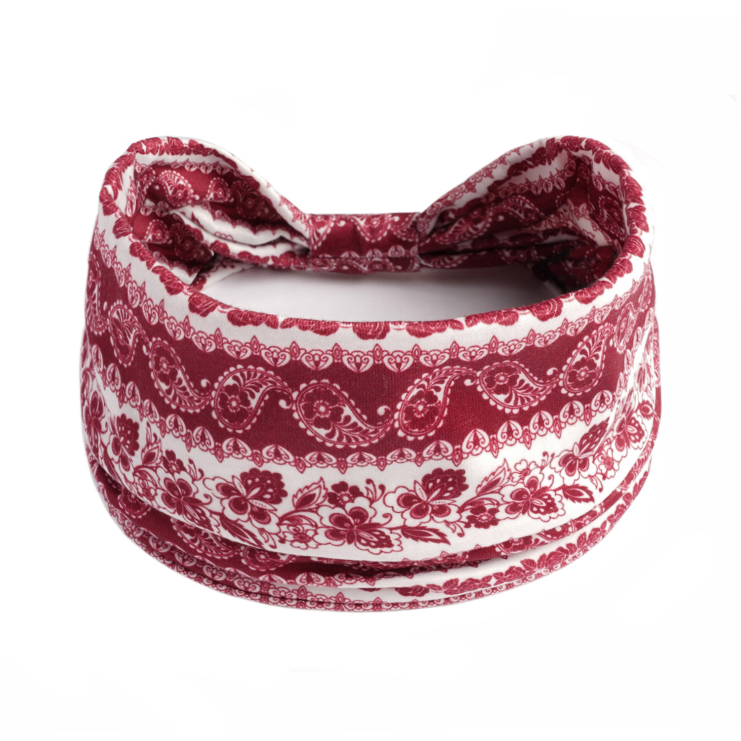 Europa y América nueva impresión elástica deportiva correa de cabello damas banda ancha correa de cabello turbante retrógrado joyas para el cabello de yoga