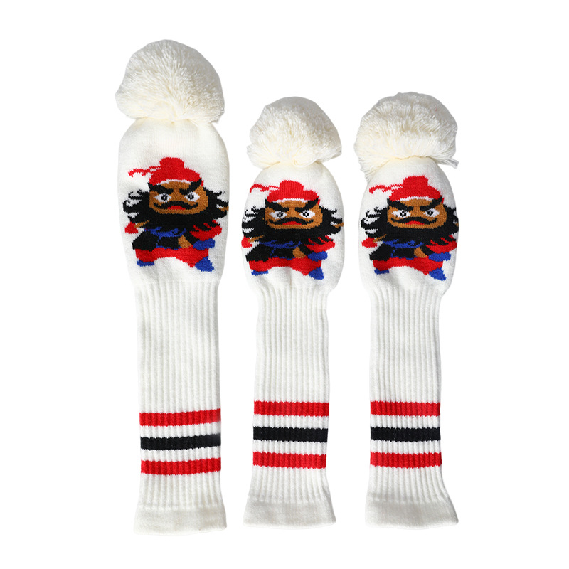 Cubierta de club de golf de punto cubierta de madera cubierta de tapa cubierta de club de golf cubierta de club de dibujos animados