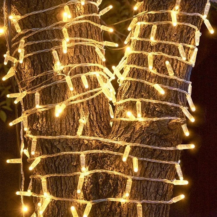 String LED al aire libre resaltado pegamento impermeable decoración de Navidad String Lights Celestial Atmosfera de vacaciones Lights al aire libre