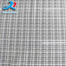 厂家直销  经编提花网布条纹方格网眼布 新颖时尚柔软服装面 料