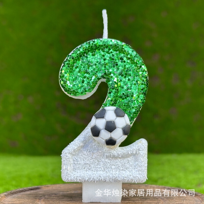 Amazon の人気サッカーシリーズデジタルキャンドル色変化クリエイティブ男の子の誕生日キャンドルケーキデコレーションドロップシッピング|undefined