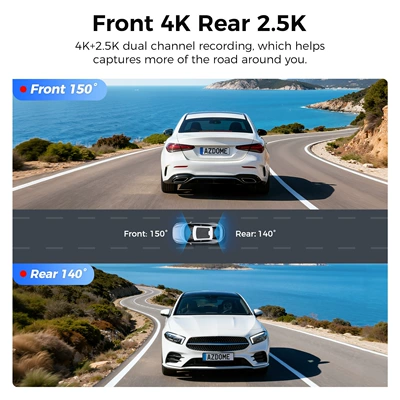 Driving recorder, Recorder M550Pro High-Definition 4K+2K