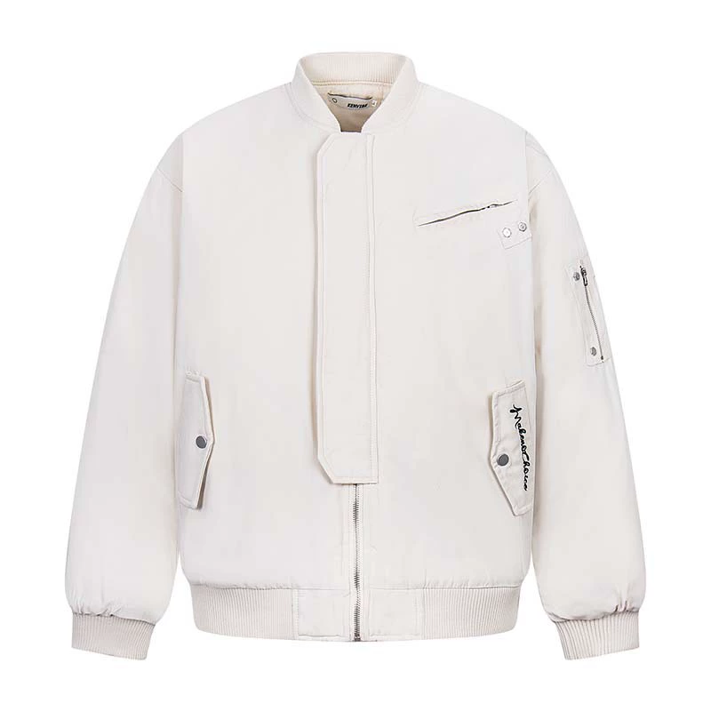 Retro jacket for leisure, with embroidery, oversize